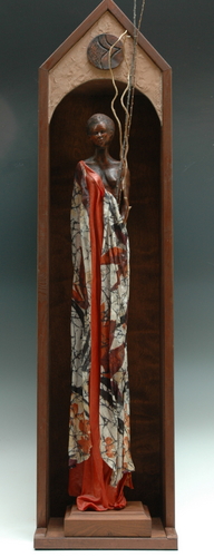 Sculpture-Mixed Media-Village Woman 1