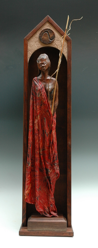 Sculpture-Mixed Media-Village Woman 3