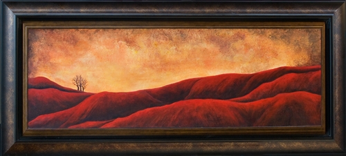 Painting-Acrylic-Landscape in Red