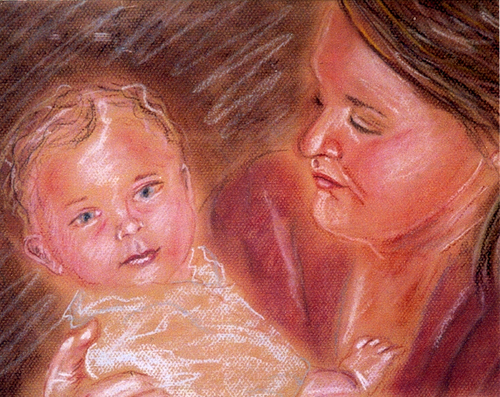 Painting-Pastels-Danielle and Cade