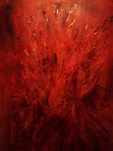 Painting-Acrylic-Fire Flight