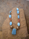 Jewelry--Semi-Precious Stones-NecklacesTurquoise Trapezoid