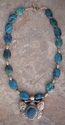 Jewelry--Precious Stones-Lockets & PendantsGreen Onyx Butterfly