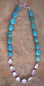 Jewelry--Semi-Precious Stones-NecklacesGeometric Silver
