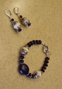 Jewelry--Semi-Precious Stones-EarringsLapis braclet and earrings