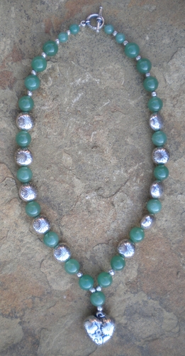 Jewelry-Lockets & Pendants-Daisies and Aventurine