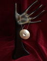 Hammered Sterling Silver Pendant on SilverChain