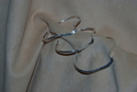  Wave Bracelet--Sterling Silver Hammered Bracelet --three in photo