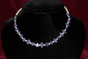 Tanzanite Nuggets with Fresh Water Pearls on Sterling Silver Extention Chain