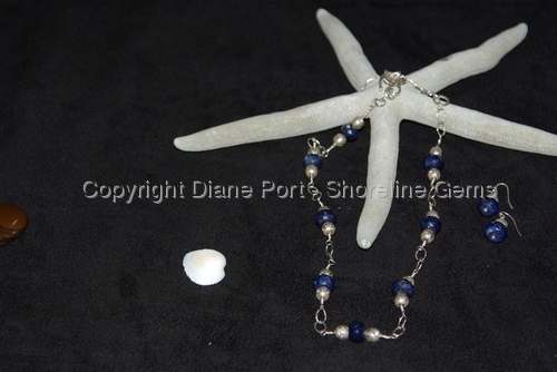 Sapphire and Sterling Silver Necklace