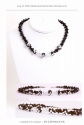 Jewelry-Black and White Top Drilled Bicones Necklace