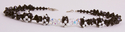 Jewelry-Black and White Top Drilled Bicones Necklace
