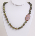 Jewelry--Semi-Precious Stones-NecklacesRussian Serpentine Necklace