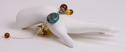 Jewelry--Beads-Rings and BraceletsFaux Amber and Turquoise Bracelet