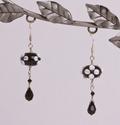 Jewelry--Beads-EarringsBlack and White Top Drilled Bicones Earrings