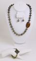 Jewelry--Semi-Precious Stones-NecklacesRussian Serpentine Set