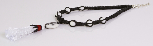 Jewelry-Necklaces-White Tassel Necklace