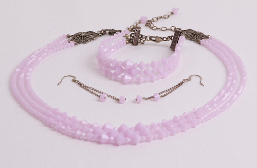 Jewelry-Necklaces-Pink Queen Set