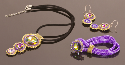 Jewelry-Necklaces-3 Rivoli Pendant Set