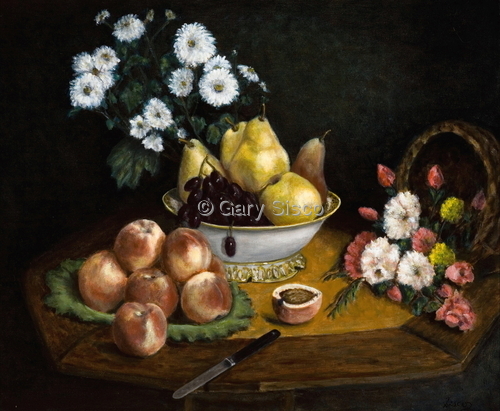 Old Master with fruit and Flowers