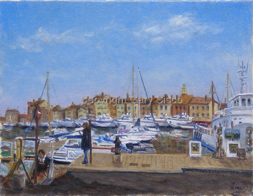 Painting in San Tropez, France
