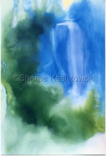 Painting-Landscape-Waterfall