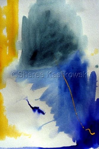 Painting-Abstract-Alight Into Blue