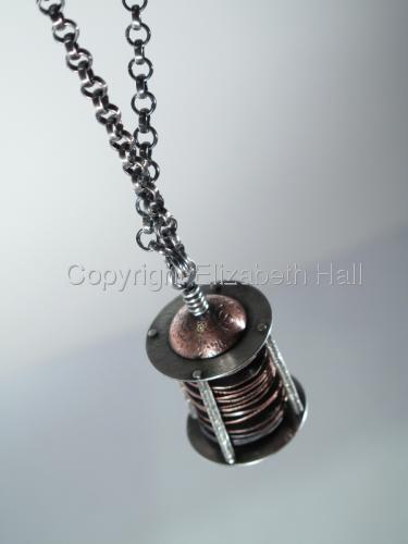 Jewelry-Noble Metals-Word Keeper: Poem Pendant