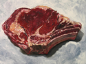 Painting--Oil-Still LifeSteak #7