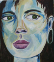 Painting--AcrylicSelf Portrait Age 21