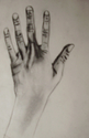 Drawing--CharcoalCharcoal Hand