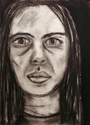 Drawing--Charcoal-PortraitSelf Portrait Age 28