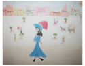 Drawing-Blue Dress