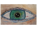 Painting--WatercolorSmall Green Eye