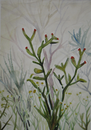 Painting-Cacti and Fog