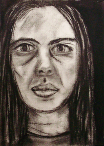 Drawing-Portrait-Self Portrait Age 28