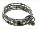 Five Bangle Bracelet with African Asante Pattern