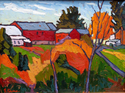 Painting--Oil-ImpressionismDairy Farm