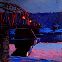 Painting--Oil-ImpressionismAcross The Delaware