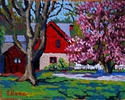 Painting--Oil-ImpressionismMagnolia Tree