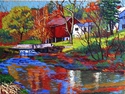 Painting--Oil-ImpressionismRoad To Carversville