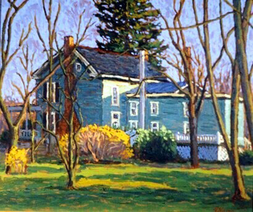 Painting-Impressionism-From My Yard