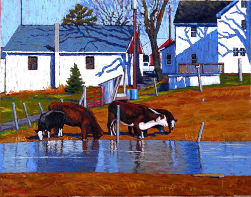 Painting-Animals-Grazing Herd