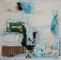 Kathryn Crosby - Abstract Painting abstract, mixed media, original painting, original art, canvas, acrylic, contemporary art, large painting, colorful painting, collage painting, soft colors - Abstract Painting