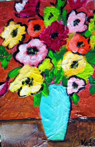 Painting-Yellow Daisies
