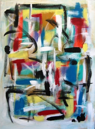 Painting-Abstract-Laughing in the Rain