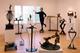 Sculpture--Bronze-FigurativeArtist on a Rubbermaid Pedestal