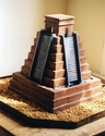 Sculpture--Ceramic-ConceptualWater Tabletop Temple  #2