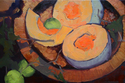 Painting--Oil-Still LifeSpice Colors & Cantaloupe