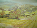 Painting--Oil-LandscapeSpring Vineyard